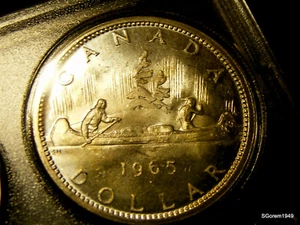 * BEAUTIFUL 1965 PROOF LIKE SET OF CANADIAN COINAGE * 80% SILVER - Picture 1 of 9