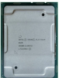 Intel Xeon Platinum 8160 SR3B0 - 2,10 GHz processore Skylake 24 core 33 MB - Foto 1 di 3