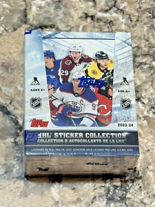 NEW 2023-24 Topps NHL Hockey Stickers Collection 50 Pack Box - Picture 1 of 3