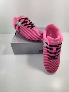 NIB Youth Vizari Soccer Cleats Size 4.5 Lace Up Pink Machine Washable 