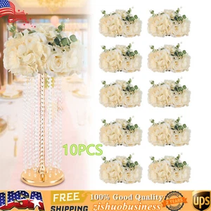 10pcs Flower Balls Wedding Centerpieces Fake Flower Ball Arrangement Bouquet US - Picture 1 of 13