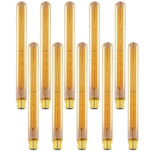 10 Pack B22 40W T300 Long Tube Dimmable Edison Filament Bulb Vintage Light Bulbs - Picture 1 of 16