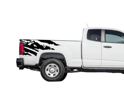 Graphics Distorted Stripe Car Sticker For Chevrolet Colorado Trunk Side Decals Foto 1 de 4