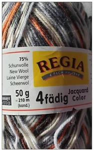 Regia Jacquard Color Yarn, 4-fadig,4ply Fingering NEW - Picture 1 of 4