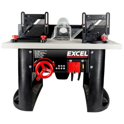 Excel Bench Top Router Table with Built In 1500w Variable Speed Motor 240v Black - Image 1 of 4