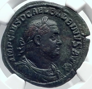 BALBINUS Authentic Ancient 238AD Rome Sestertius VERY RARE Roman Coin NGC i81777 - Picture 1 of 5