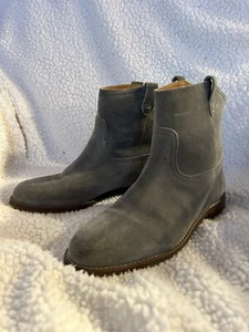 Madewell Otis Boots Booties Women’s Size 7 US Gray Suede Pull Up Leather B1200 - Picture 1 of 7