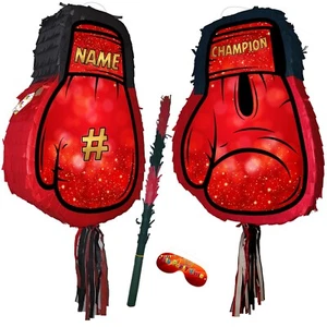 Big pinata boxing glove party game boxer happy birthday theme UFC kick champion - Picture 1 of 9