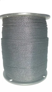 Solid Braid Rope (#3) 3/32" x 3000ft Black Utility Cord - Picture 1 of 1