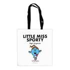 Mr Men Tote Little Miss Sporty Long Handled Printed Canvas Shopping Bag Natural