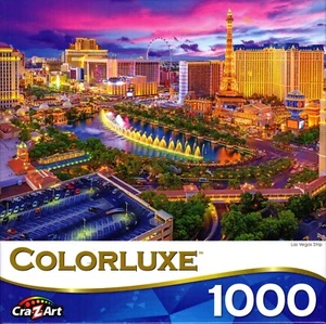 Colorluxe 1000 Piece Puzzle - Las Vegas Strip - Foto 1 di 1