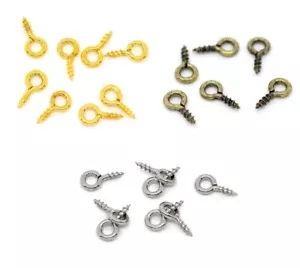 1000 MINI Schraubösen Ringschrauben Schraubhaken 8x4mm Ösenschrauben Schrauben - Picture 1 of 4