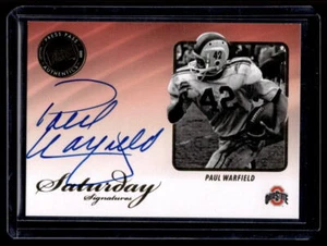 Paul Warfield Auto 2009 Press Pass Legends Cleveland Browns, Dolphins Autograph - Picture 1 of 2
