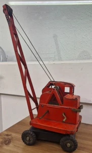 Vintage K&L Steelfounder 4 ton tin plate model of Jones mobile crane. As Triang. - Picture 1 of 6