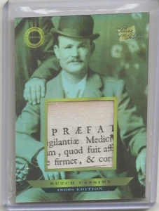 2024 PIECES OF THE PAST 1800'S EDITION #146 BUTCH CASSIDY RELIC CARD - Imagen 1 de 2
