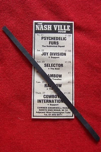 JOY DIVISION THE NASHVILLE LONDON 1979 VINTAGE GIG CONCERT ADVERT - Picture 1 of 1