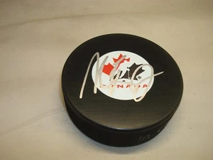 Alexandre Burrows Signed Team Canada Hockey Puck Autographed 1A - Picture 1 of 2