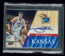 2013 Upper Deck University of Kansas Auto #67 Nick Collison
