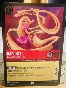 Rapunzel - Letting Down Her Hair 121/204 [Cold Foil] [The First Chapter] Lorcana - Picture 1 of 3