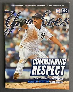 Nestor Cortes New York Yankees Magazin Juni 2022 offizielles Programm Anthony Volpe - Bild 1 von 4