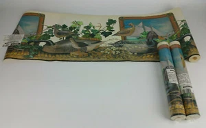 NEW 3 Single ROLLS BORDER Duck Ivy YORK Prepasted Borders Wallpaper AS 6253-B - Picture 1 of 9