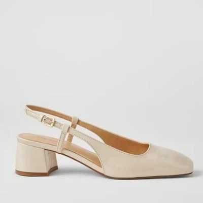 NUEVO $168 ANN TAYLOR charol bloque tacón BOMBAS HONDA talla 8.5 Foto 1 de 3