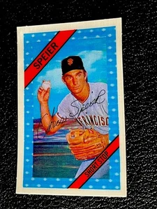 Kellogg's #28 1972 Chris Speier Gigantes de San Francisco casi nuevo sin grietas - Imagen 1 de 4