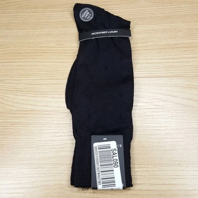 Calcetines de vestir PERRY ELLIS para hombre negros lisos de nailon de lujo ultra suave microfibra Foto 1 de 3