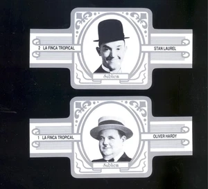 Bandas de cigarros de colección Laurel and Hardy clásicas de Hollywood coleccionables - Imagen 1 de 1