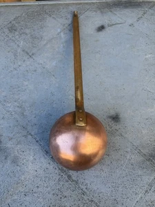 Vintage French Copper Utensil Hanging Spoon Ladle - Picture 1 of 6
