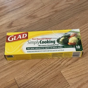 GLAD Simply Cooking Microwave Vegetable Steaming Bags - NOS Discontinued - Picture 1 of 5