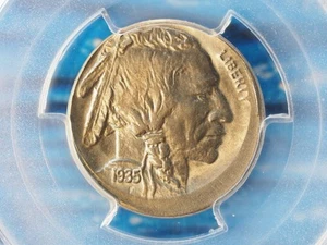 1935, Indian Head, Buffalo Nickel,5% Off Center, PCGS MS64 Error - Picture 1 of 4