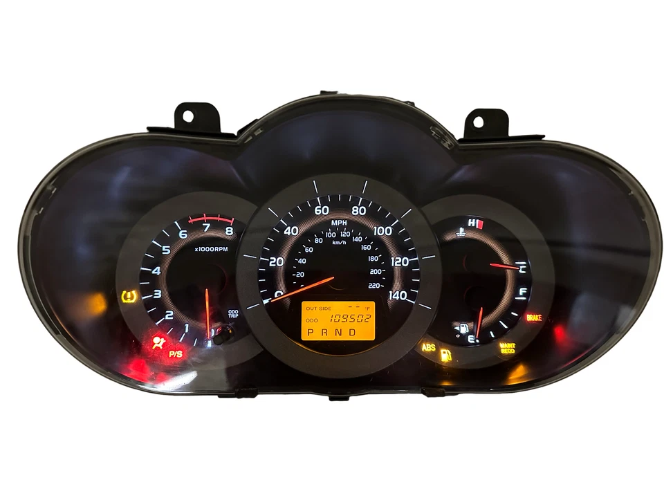 Painel de instrumentos velocímetro 2006 - 08 Toyota Rav4 4 cilindros 109.502 milhas - Imagem 1 de 3