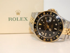 Appraised $15,995 – 1982 Rolex GMT-Master 16753 | Two-Tone | Diamond Dial #WI359 - Picture 1 of 11