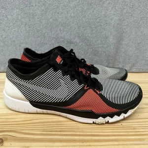 Nike Mens Athletic Running Shoes Free 3.0 Size 11.5 Sneaker Black Red Gray - Picture 1 of 9
