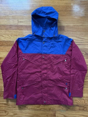 Volcom Jacket Outdoor Costa Mesa CA Lining Full Zip Hiking Red Blue Mens Medium - Image 1 of 4