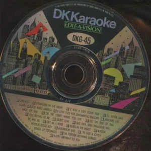 DK Karaoke: Edit-A-Vision DKG-45 MUSIC AUDIO CD early 90s pop rock classics 1991 - Picture 1 of 1