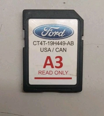 Ford A3 Navigation Gps Map SD Card CT4T 19H449 AB USA/CAN - Image 1 of 3