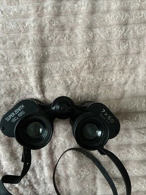 Винтажный полевой бинокль Super Zenith 7 x 50 мм с ремешком - Изображение 1 из 4