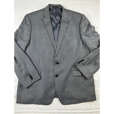 Lauren Ralph Lauren Mens Gray Plaid Two Button Blazer Sport Coat 48L - Image 1 of 4
