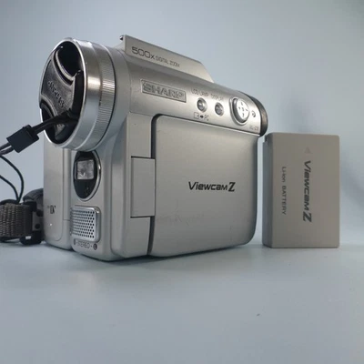 Sharp VL-Z8H Handheld MiniDV Camcorder Silver Tested - Image 1 of 4