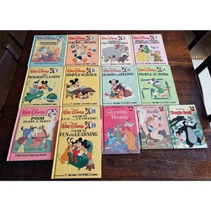 Lot of 14 Vintage 1980s Walt Disney Hardcover Books - Picture 1 of 6