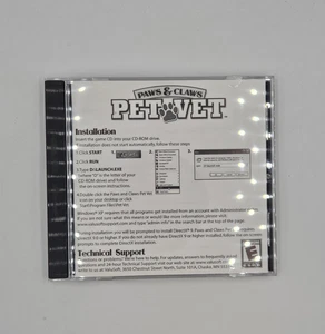 Paws & Claws: Pet Vet – PC CD-ROM (2006, Windows) Animal Clinic Game VERY GOOD - Picture 1 of 3