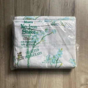 Sábana bajera plana West Point Pepperell Queen sin plancha de colección hecha en EE. UU. NUEVA EN PAQUETE irregular - Imagen 1 de 8