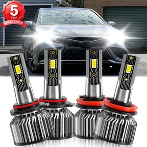 For Toyota Camry 2007-2018 LED Headlight Kit High Low Beam Light Bulbs 26000LM - Foto 1 di 11