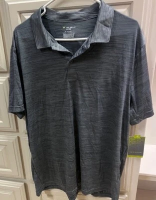 Mens Tek Gear DRYTEK BRAND NEW Gray (Slate/Hawk-color on tag) Polo XXL  W/TAGS - Image 1 of 4