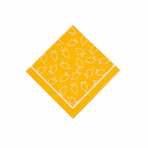 Fun Express Bulk 50 Pc. Yellow Graduation Beverage Napkins - Picture 1 of 1