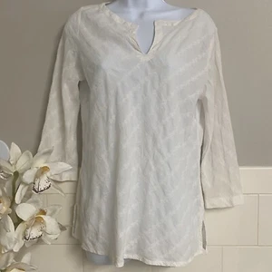 Ivory Embroidered Long sleeve blouse - Picture 1 of 7