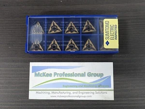 Sumitomo Carbide Inserts (One Pack of 10 Inserts) - TNMG 332 160408N-MU AC700G - Picture 1 of 2
