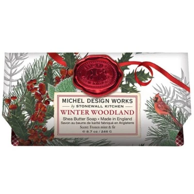 Michel Design Works Winter Woodland Large Bath Soap Bar Mint, Fir, & Musk Scent - Image 1 of 3